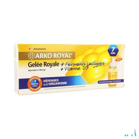 Arkoroyal Probiot. Volwassen Ruche Royale Dosis 7x7,5 ml  -  Arkopharma