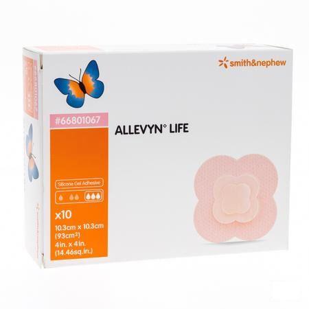 Allevyn Life Pansement 10,3x10,3cm 10 66801067  -  Smith Nephew