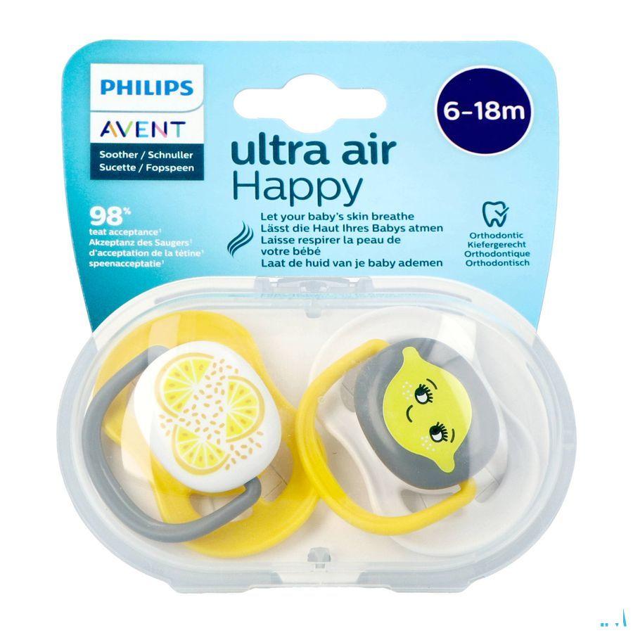 Philips Avent Sucette +6M Air Lemon 2