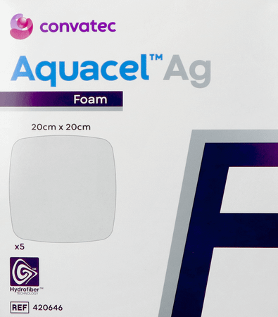 Aquacel Ag Foam Non Adhesif 20X20Cm 5