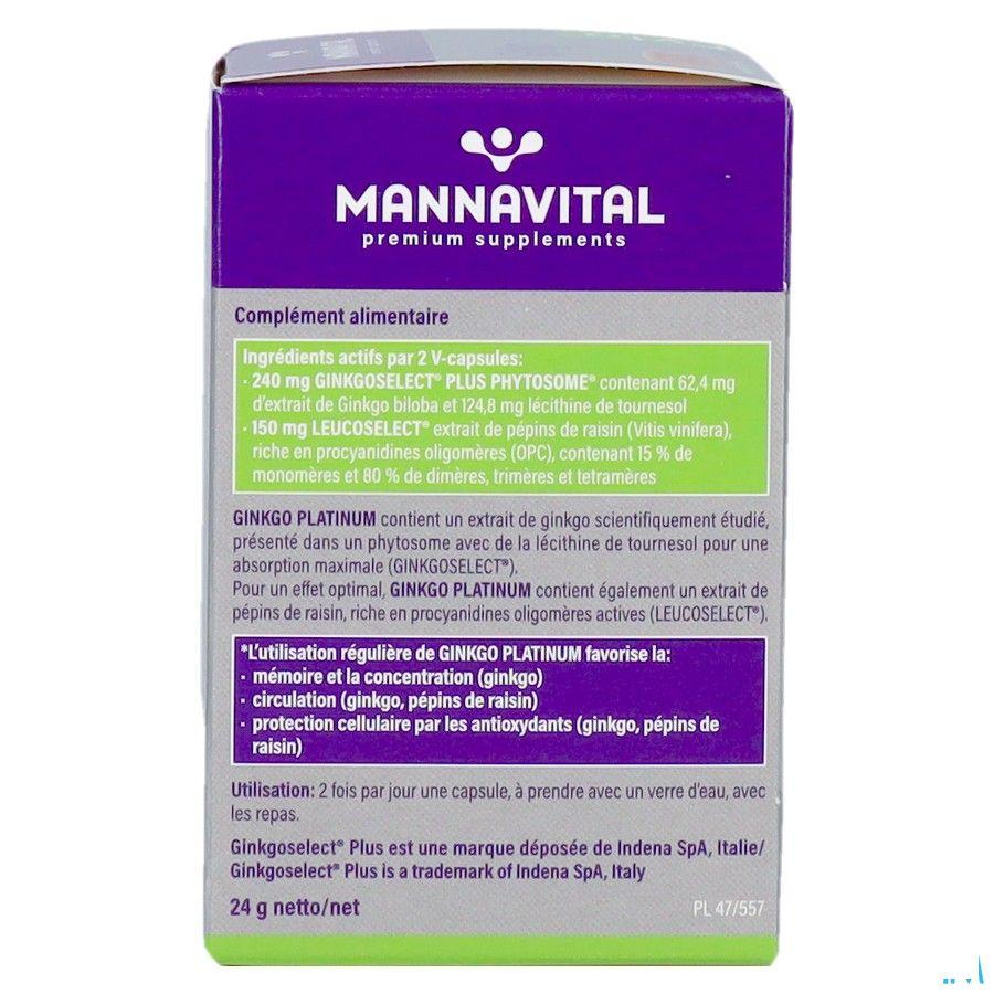 Mannavital Gingko V-caps 60  Copy
