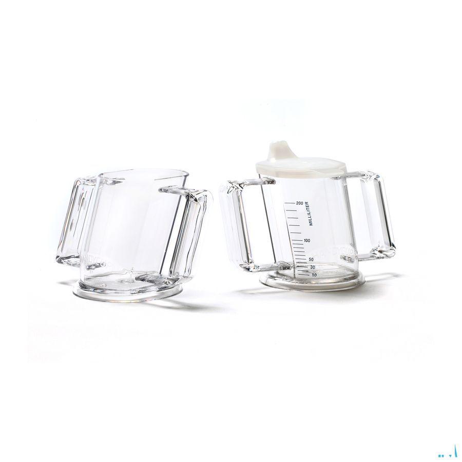 Handycup Gobelet Oblique Transp Bec Gradue 237Ml 