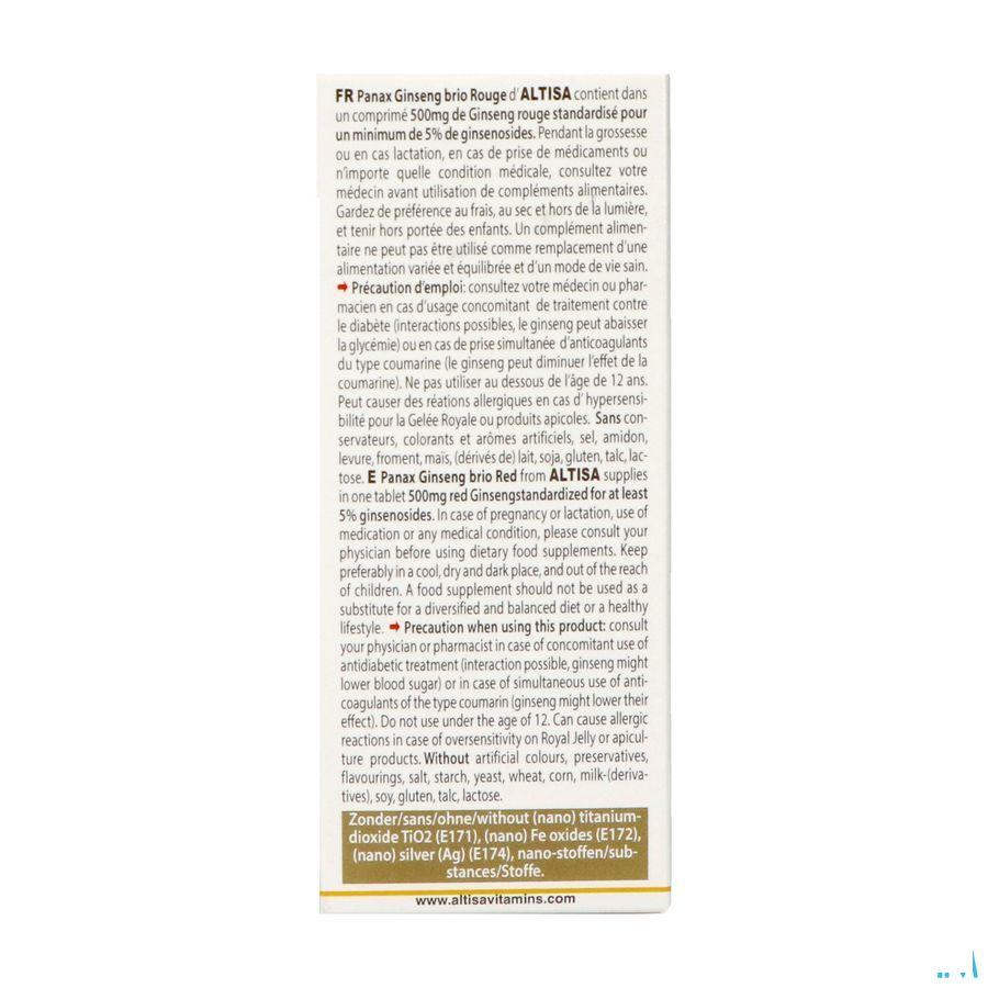 Altisa Ginseng Rood Brio 500Mg Comp 60