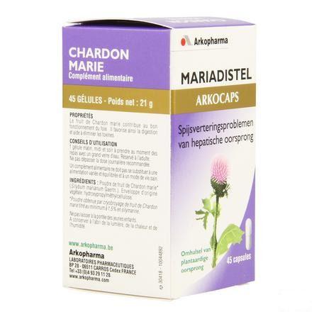 Arkogelules Chardon Marie Vegetal 45  -  Arkopharma