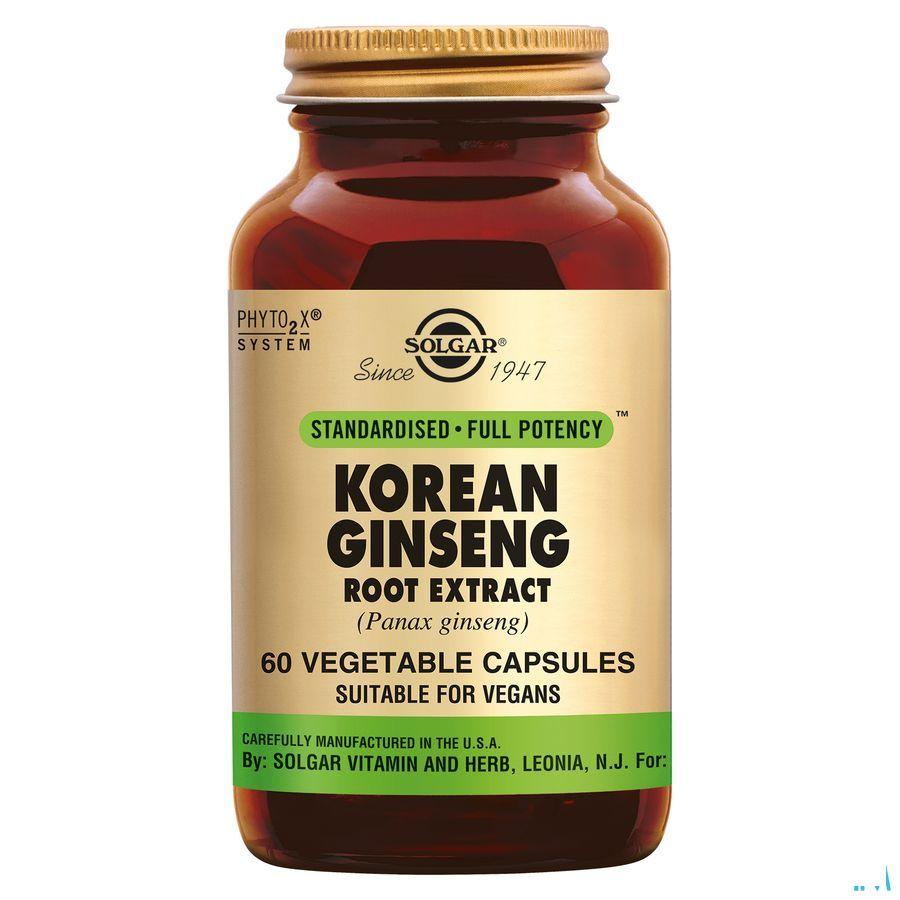 Solgar Ginseng Korean Root Extract V-Capsule 60  -  Solgar Vitamins