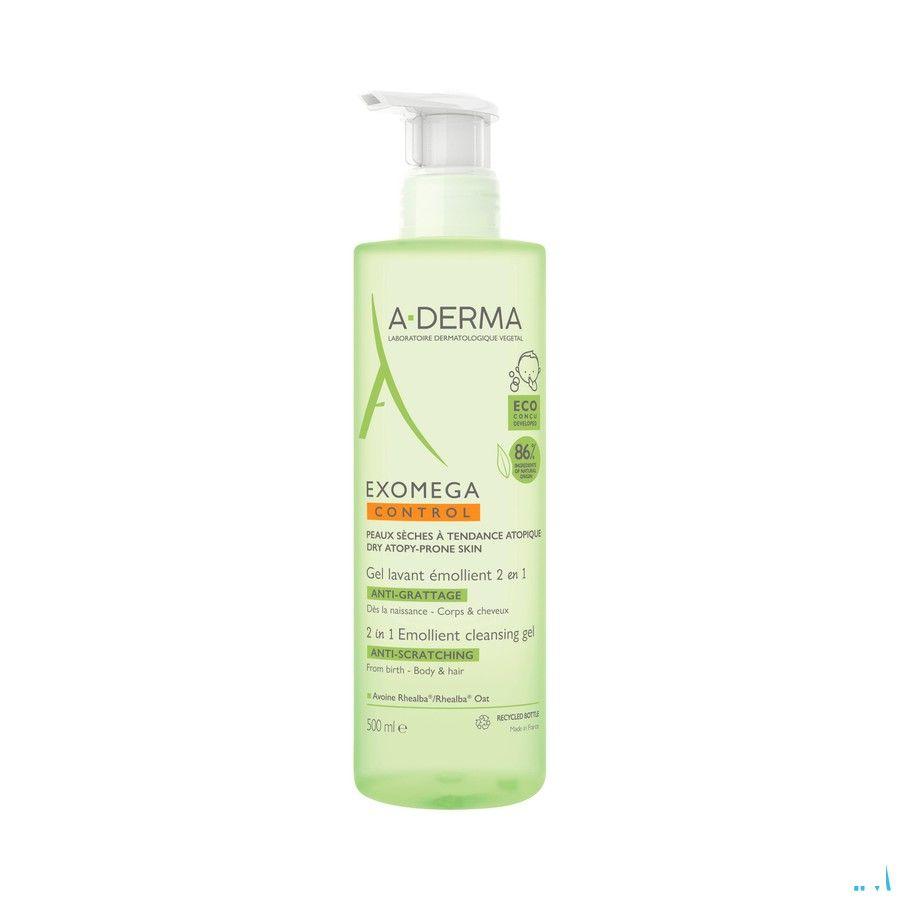 Aderma Exomega Control Gel Lavant 2en1 500 ml  -  Aderma