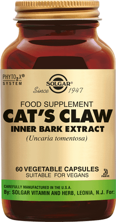 Cat's Claw Inner Bark Extr (gr. De Chat) V-Capsule 60  -  Solgar Vitamins