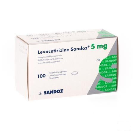 Levocetirizine Sandoz 5 mg Tabletten Enrob.100 X 5 mg