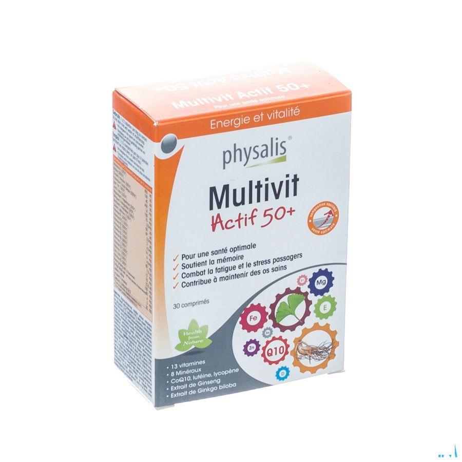 Physalis Multivit Actif 50 + Tabletten 30 P10322  -  Keypharm