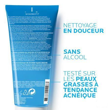 Effaclar Gel Moussant Purifiant 200 ml  -  La Roche-Posay