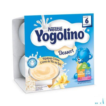 Nestle Yogolino Dessert Rijstpap Creme Riz Au Lait Pot 4x100 gr  -  Nestle