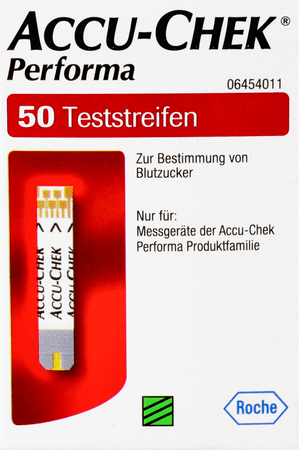 Accu Chek Performa Strips 50 06454011031  -  Roche Diagnostics