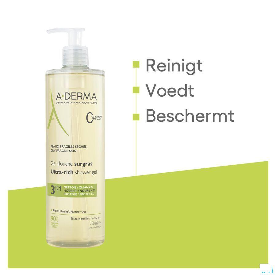 Aderma Gel Douche Surgras 750 ml