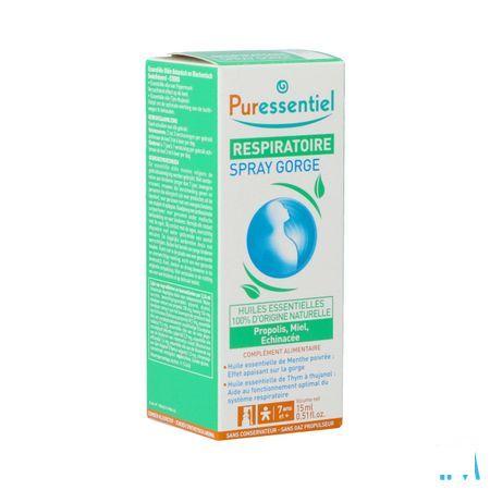 Puressentiel Ademhaling Keelspray 15 ml  -  Puressentiel