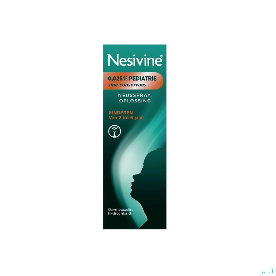 Nesivine 0,025% Sine Conserv Ped Spray Nas 10 ml