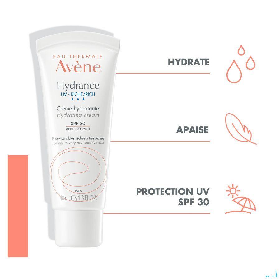 Avene Hydrance Uv Riche Creme Hydratante 40 ml  -  Avene