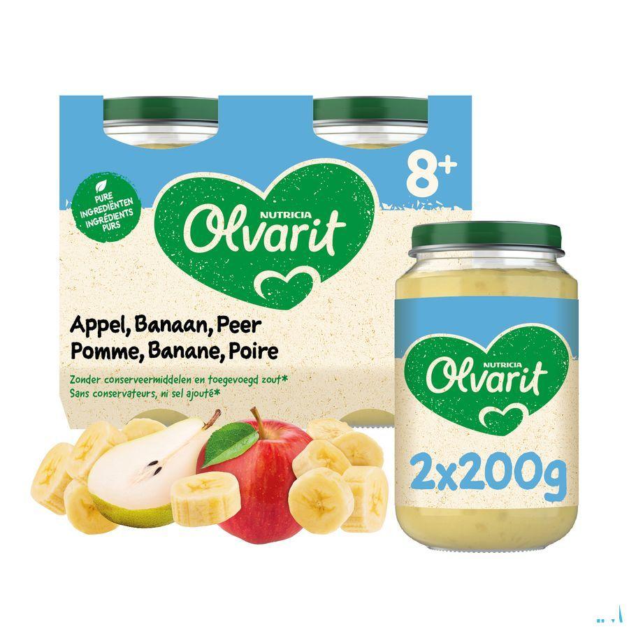 Olvarit Appel Banaan Peer 2x200 gr 8m59  -  Nutricia
