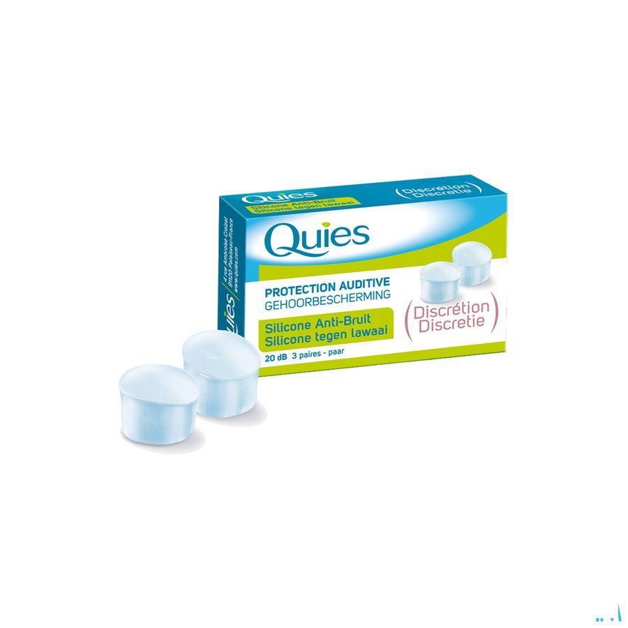 Quies Gehoorbescherming Tegen Lawaai Silic.3 Paar  -  Quies