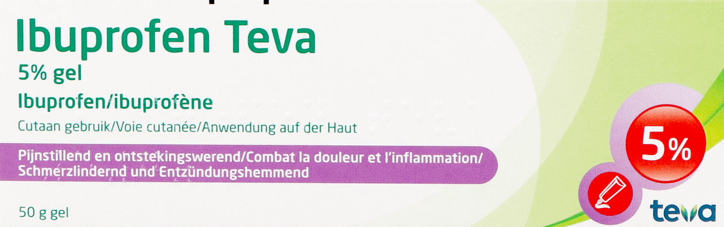 Ibuprofen Teva Gel Tube 50 gr