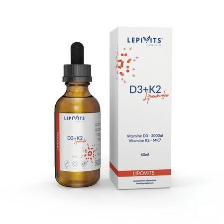 Lepivits Vit D3+K2 Liposomaal Vegan Fl 60 ml  -  Lepivits