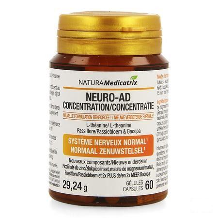 Neuro-ad Concentratie Pot Capsule 60  -  Natura Medicatrix