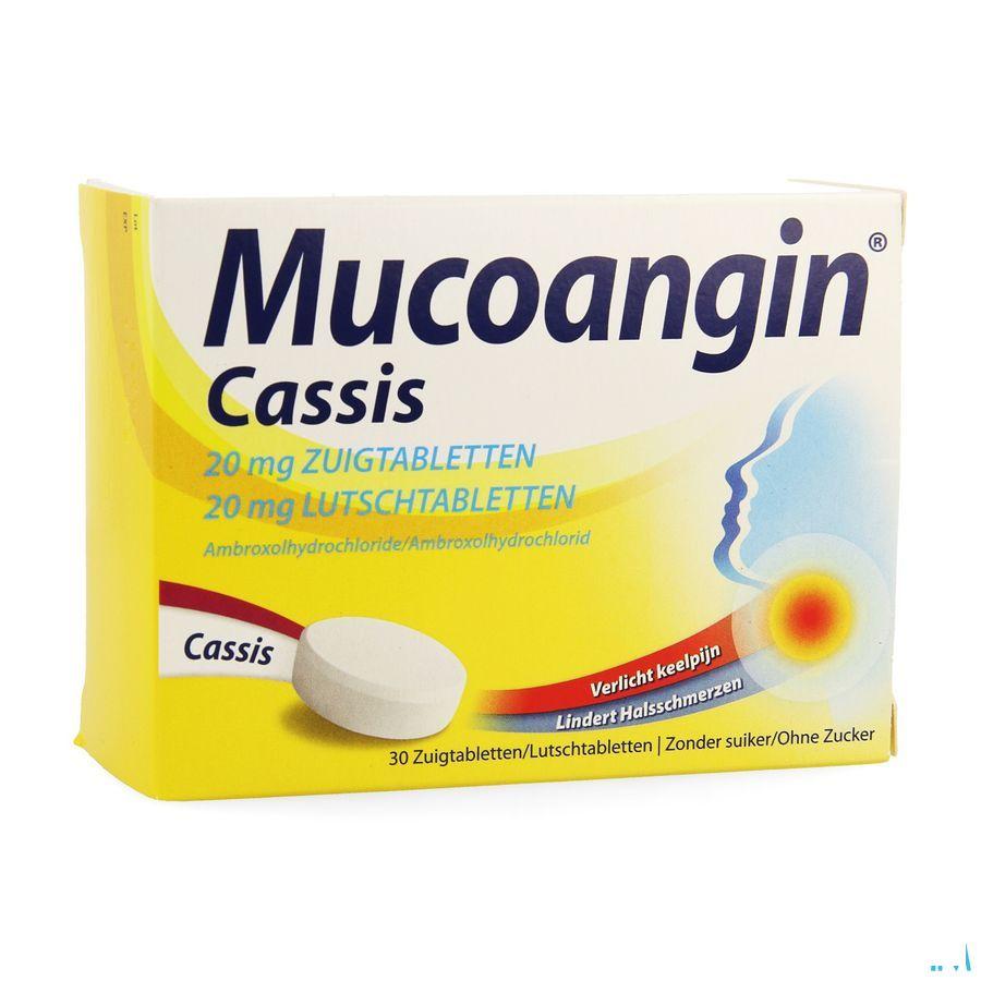 Mucoangin Zwarte Bes Zuigtabletten 30x20 mg