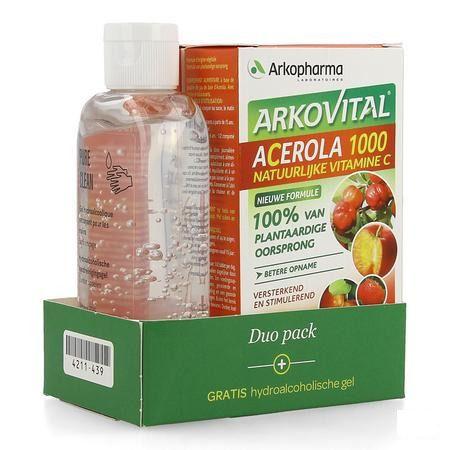 Arkovital Acerola Duopack Comp 60 +Gel Hydro 100 ml  -  Arkopharma