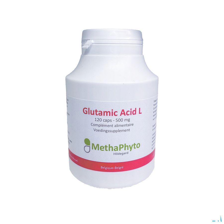 Acide Glutamique L 500 mg 120 Capsule Hildegard  -  Methaphyto