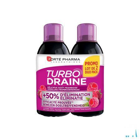 Turbodraine Framboos Duo 2x500 ml  -  Forte Pharma