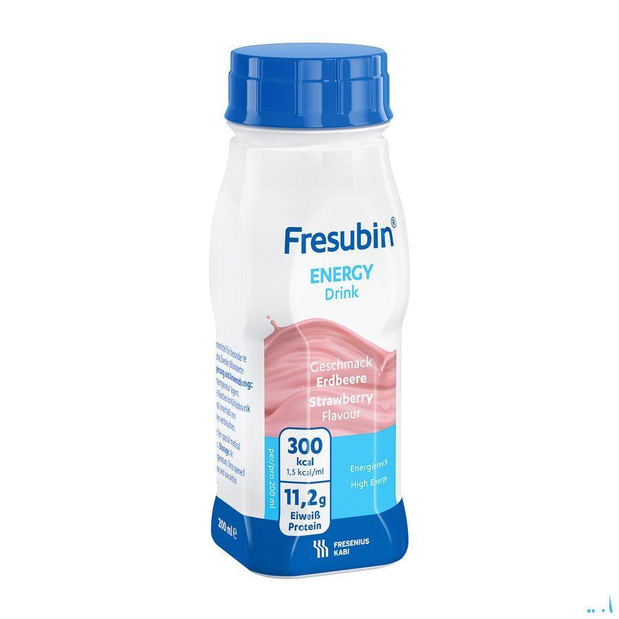 Fresubin Energy Drink 200 ml Fraise/aardbei  -  Fresenius