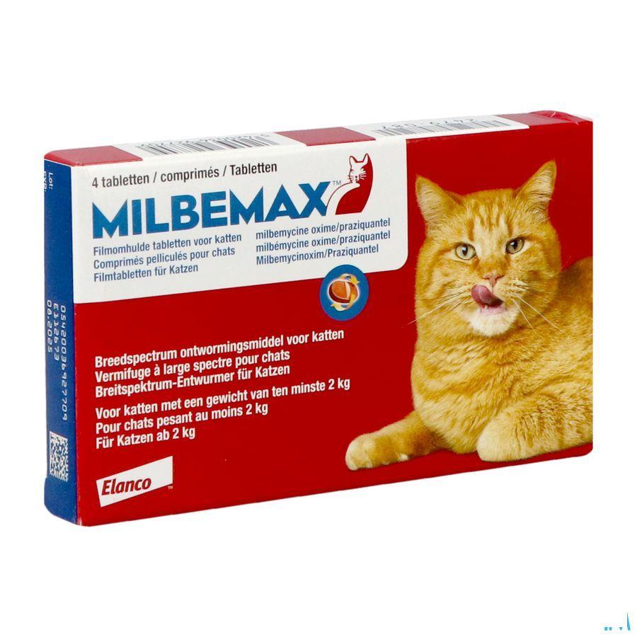 Milbemax Katten Filmomhulde tabl Blister 2x2