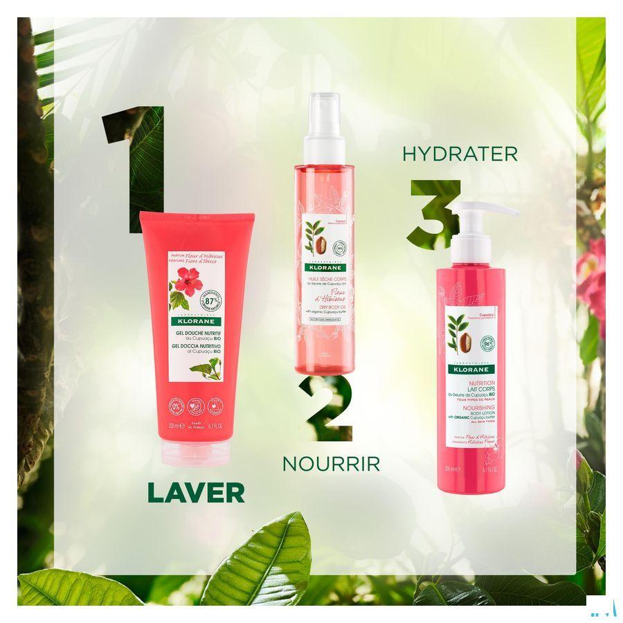Klorane Lichaam Douchegel Hibiscusbloem 200 ml