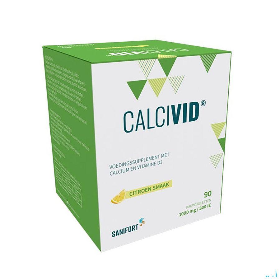 Calcivid 1000 mg/800IELemon Chew 90 