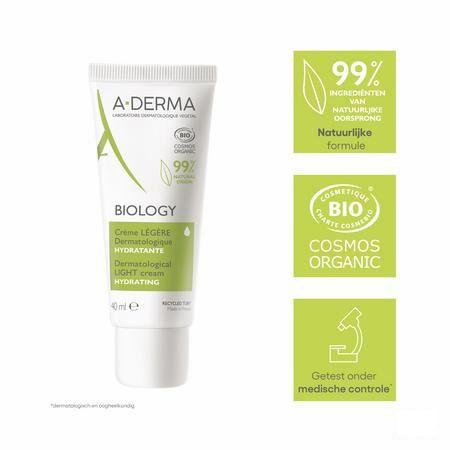 Aderma Biology Lichte Creme Dermatolog. 40 ml  -  Aderma