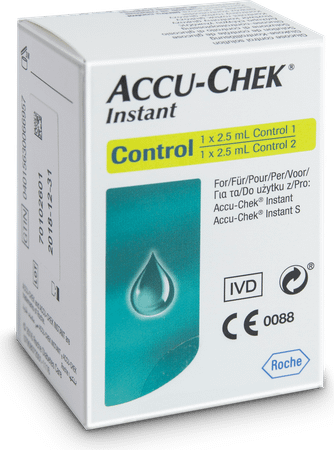Accu Chek Instant Control 1 2,5 ml + control 2 2,5 ml  -  Roche Diagnostics