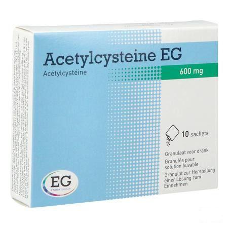 Acetylcysteine EG Sachets 10x600 mg  -  EG
