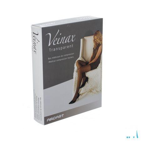 Veinax Kniekous Transparant 2 Lang Zwart Maat 4