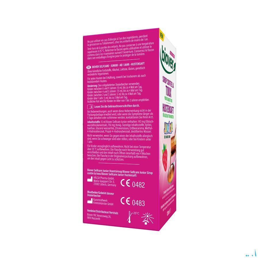 Biover Selfcare Sirop Toux Junior 120 ml  -  Perrigo