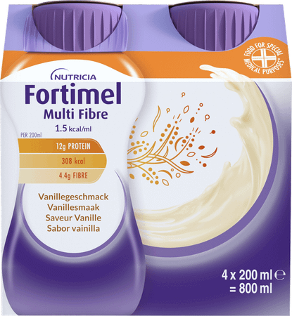 Fortimel Multifiber 1.5Kcal Vanille 4 x 200 ml