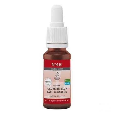 Fleurs De Bach Bio Nr 46 Gouttes Colere 20 ml  -  Eureka Pharma