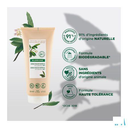 Klorane Lichaam DoucheCreme Cupuacubloem 200 ml
