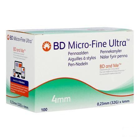 Bd Microfine Ultra Pennaald 4Mm 32G Easyflow 100