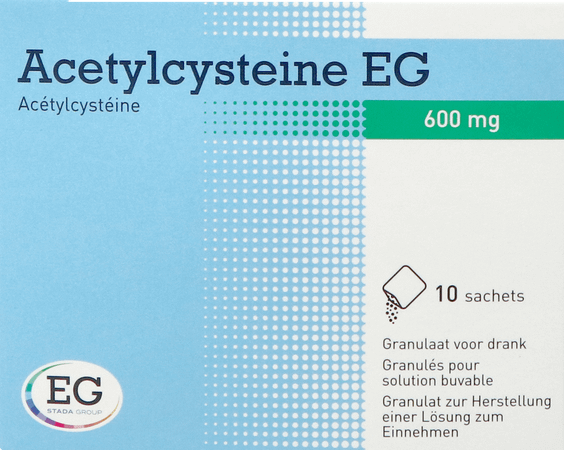 Acetylcysteine EG Sachets 10x600 mg  -  EG