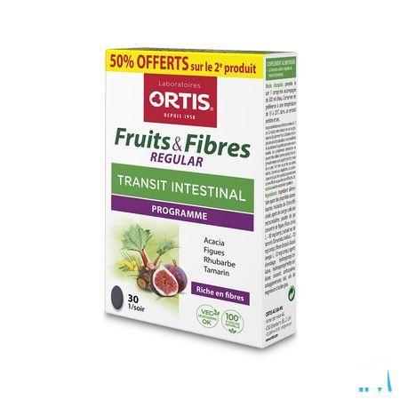 Ortis Vruchten & Vezels Regular Tabletten 2x30  -  Ortis