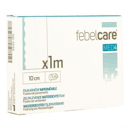 Febelcare Med4 Film Zelfklevend Wtp 10cm 1m 1