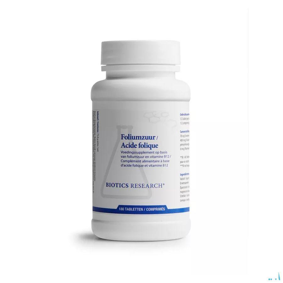 Biotics Foliumzuur 180 tabletten  -  Energetica Natura