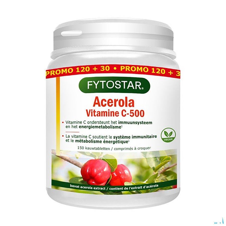 Acerola 500 Comprimes 120 + 30 Gratuit  -  Ocebio