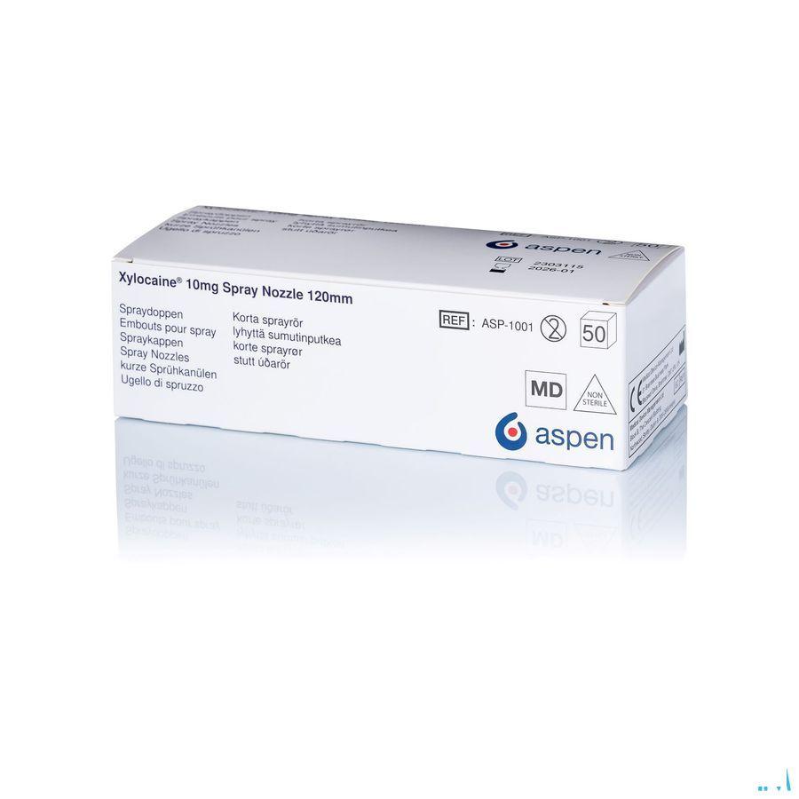 Xylocaine N/ster. Embouts/doppen 50 - 120 Mm
