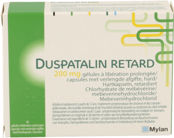Duspatalin Retard 200 mg Verl.afgifte Capsule 30