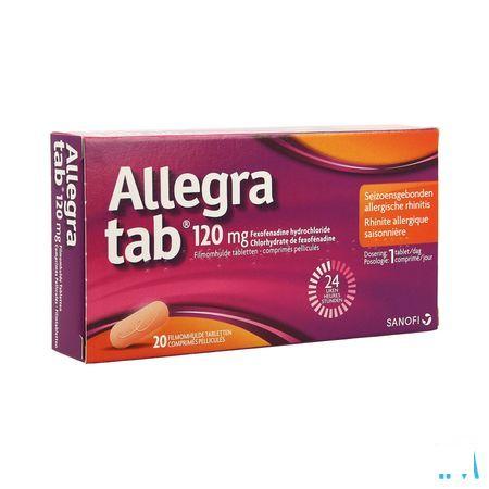 Allegra Tab 120 mg Filmomhulde Tabletten 20 X 120 mg